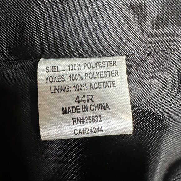 Circle S Men's Boise Western Suit Coat Grey Black Goth Cowboy Size 44R - Picture 7 of 7